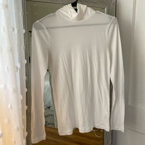 J. Crew White Long Sleeve Top